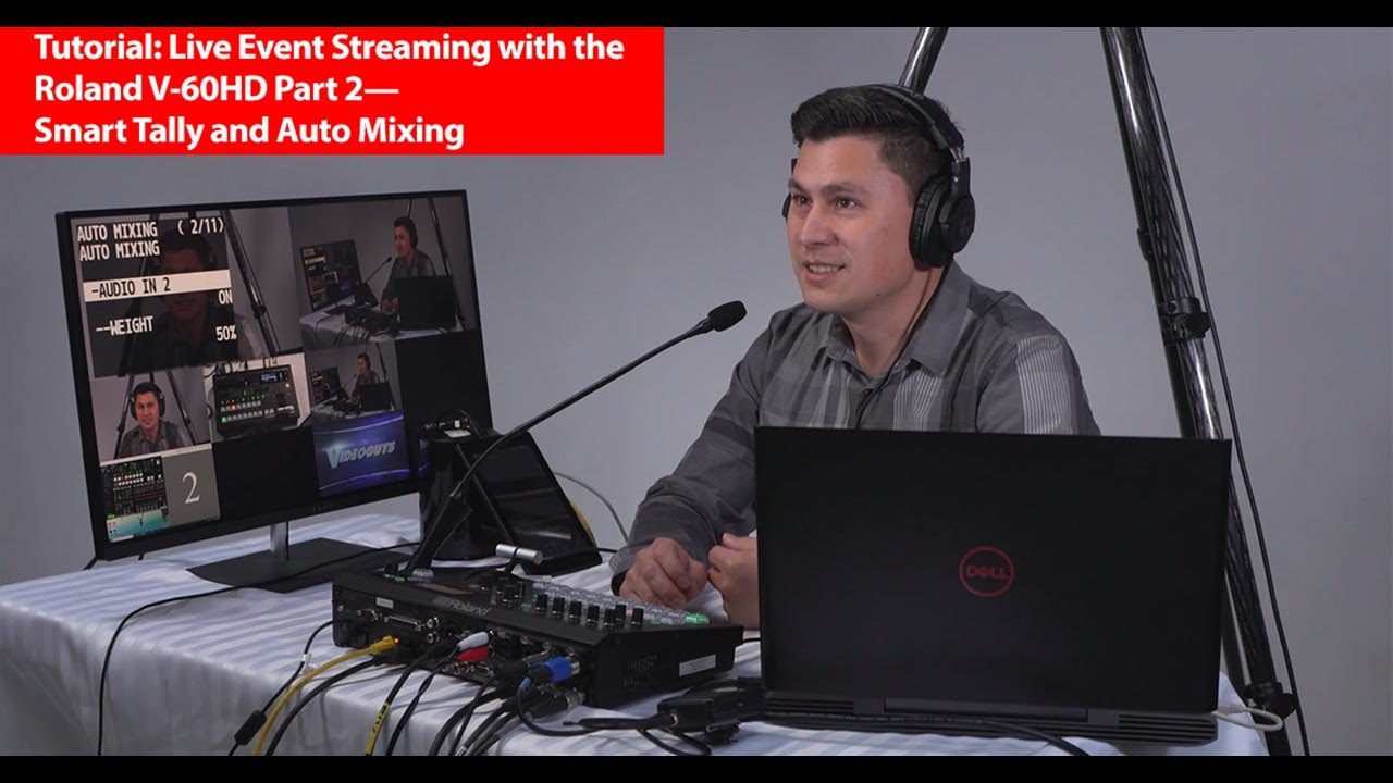 Tutorial Live Event Streaming With The Roland V 60hd Part 2 Youtube