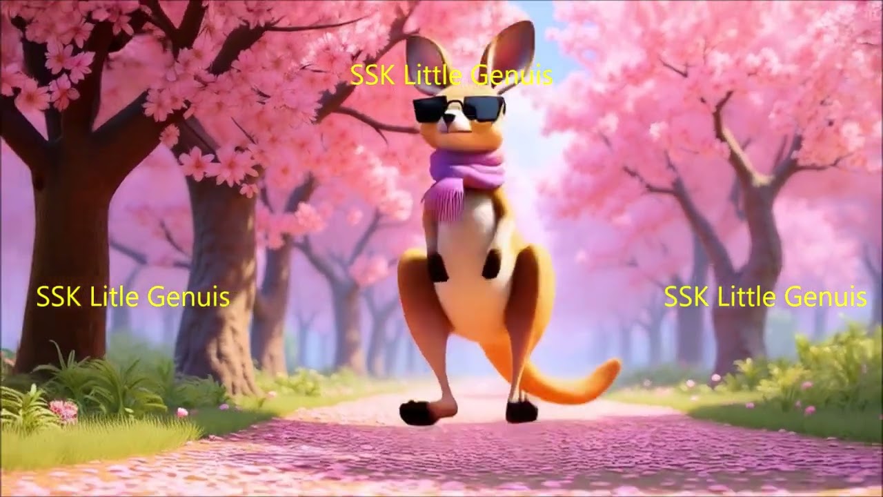 Nursery song Kangaroo in Cherry Blossoms # Nursery rhyme kangaroo in cherry blossoms 