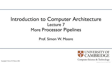 Lecture 07: More processor pipelines