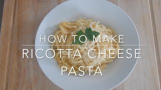 Creamy Ricotta Cheese Pasta Recipe | FoodMood