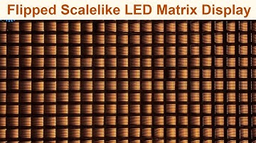 Flipped scalelike DMX controlled led matrix display for stage nightclub exhibition party lighting