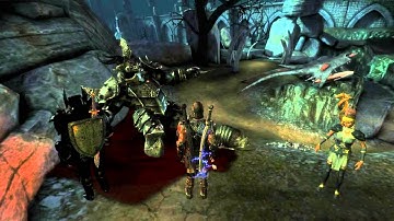 Dragon Age: Origins - Ogre Fighting An Invisible Enemy