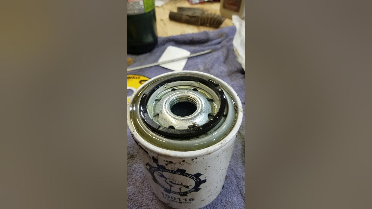 Dirty hands log splitter oil filter leak YouTube