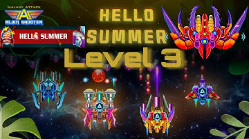 Galaxy Attack Alien Shooter {Hello Summer} Level 3 By Celarosh Gaming