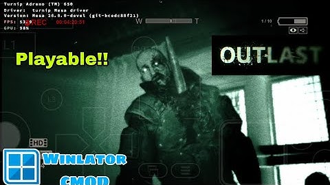 OUTLAST Whistleblower Gameplay HD On ANDROID/MOBILE 🔷 Winlator CMOD V13