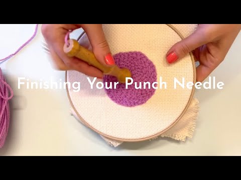 How To Finish Your Punch Needle - YouTube
