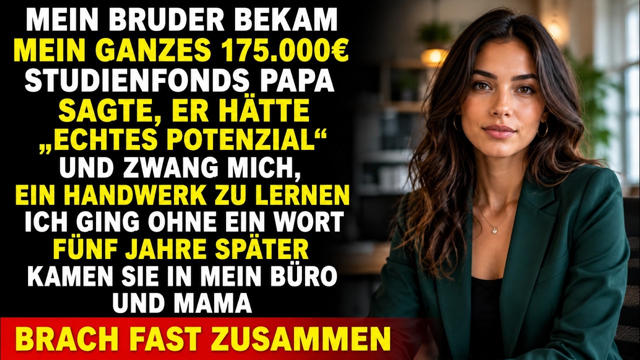 Als meine Eltern nach fünf Jahren Funkstille in meinem Büro standen, dachte ich, sie kämen, um sich zu entschuldigen. Stattdessen sagte mein Vater: „Markus hat alles verloren. Das Geld. Unser...