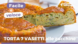 Torta 7 Vasetti Versione Salata Con Zucchine E Formaggio