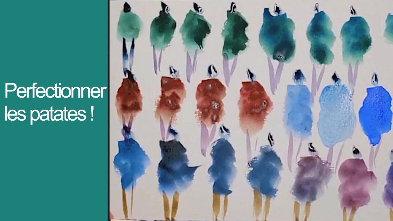 Le bon geste pour peindre les personnages patates