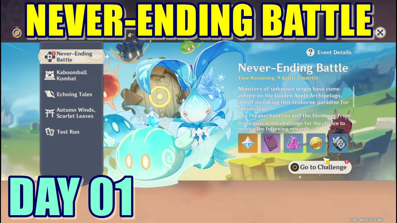 NeverEnding Battle Day 01 Genshin Impact YouTube