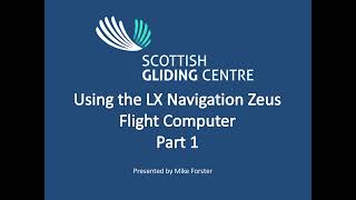 Using the LX Navigation flight computer. Part 1