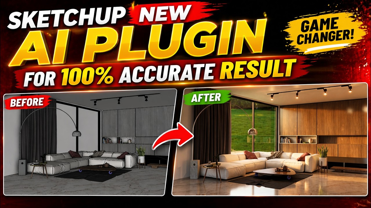 sketchup NEW AI plugin for realistic render / sketchupgurus AI plugin ...