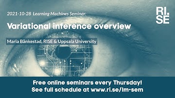 Maria Bånkestad: Variational inference overview