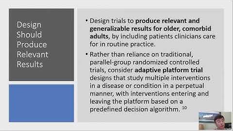 Inclusion / exclusion criteria and trial design