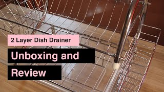 2 Layer Dish Drainer: Unboxing & Review | Assembly | LM Channel