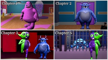 Grimace Monster Scary Survival All Chapters (1, 2, 3,4) - Android Gameplays