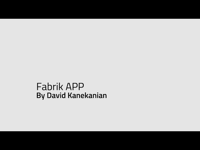 Fabrik APP Demo