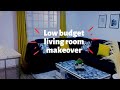 LOW BUDGET RENTER FRIENDLY LIVING ROOM MAKEOVER