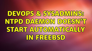 DevOps & SysAdmins: ntpd daemon doesn