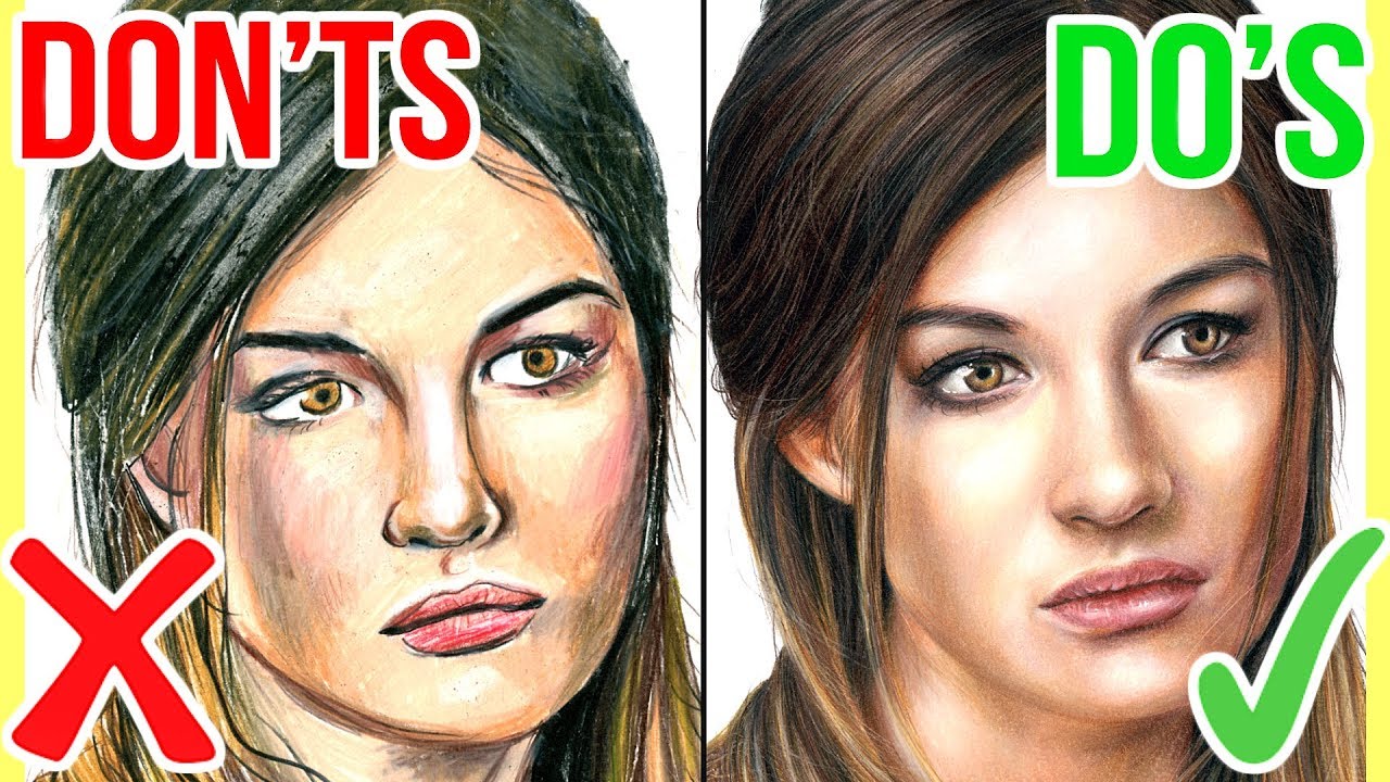 How To Draw A Woman Face Easy Step By Step : Then draw a horizontal