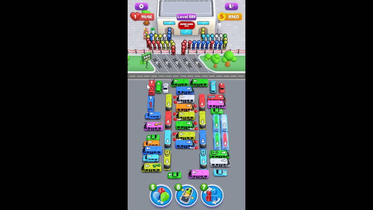 Crowd Express Boarding Puzzle Level 589 - Super Hard - YouTube