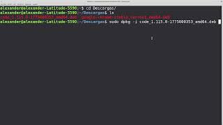 intalar visual studio code con dpkg