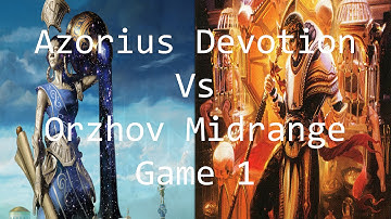 Azorius Devotion vs Orzhov Midrange [G1] - Gameplay (Born of the Gods Standard)