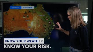 Severe Weather Update 31 October 2023: Dangerous fire conditions for parts of eastern Australia