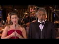 Carly Paoli with Bocelli and Carreras at Caracalla