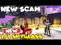 Dropping 1/1 Spyglass in Front of Scammer! oh no 😱 (Scammer Gets Scammed) Fortnite Save The World
