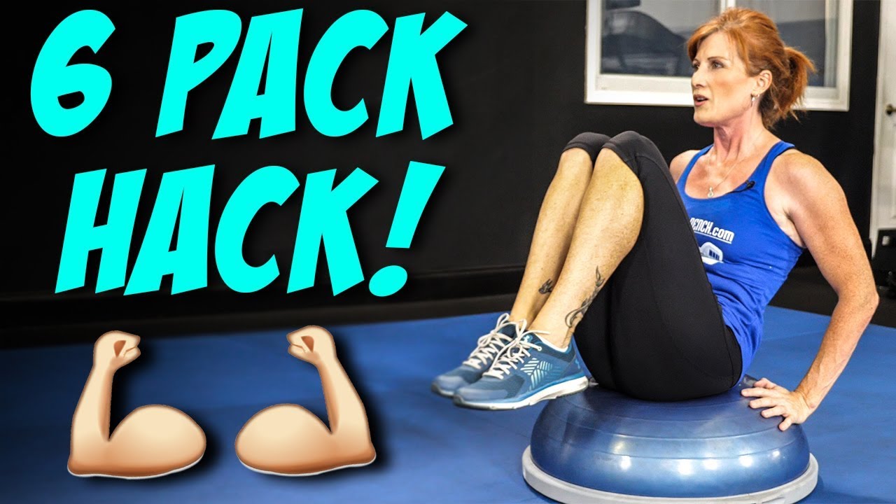 Bosu Ball Ab Workout - 6 Pack Hack - YouTube