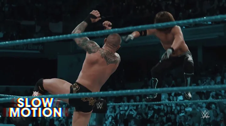 Amazing slow motion footage of Randy Orton vs. AJ ...