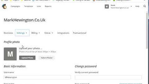 how to invite a user to MailChimp
