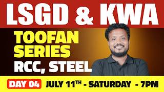 LSGD & KWA TOOFAN SERIES - RCC, STEEL - DAY 04 | Xylem Technical Exams