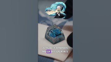 First Artisan Keycap! An Ice Dragon from Etsy 🥶❄️🐉