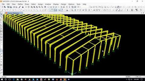 sap2000 v19 design steel structure building 3