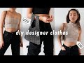 DIY DESIGNER CLOTHES for under $10 ! | thrift flip