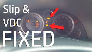 how to fix slip and vdc light on an infiniti g35
