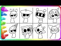SPRUNKI COLORING PAGE 🎨 | SPRUNKI BABY CHARACTERS #sprunki #sprüche #incredibox #coloring #drawing 