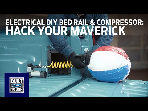 Hack Your Maverick: Electrical DIY Bed Rail Lighting & Air Compressor | Ford