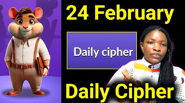 24 February Hamster Kombat Daily Cipher Today - Hamster Verse Cipher Today.