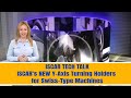 ISCAR TECH TALK - ISCAR&#39;s NEW Y-Axis Turning Holders for Swiss-Type Machines