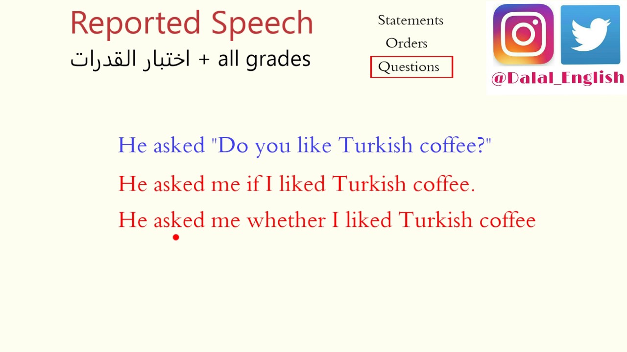 Reported speech orders. Reported Speech questions. Reported Speech orders and requests.