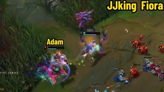 JJking Fiora VS Adam Darius in KR Server!