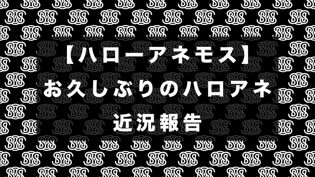 【ハローアネモス】お久しぶりのハロアネ。近況報告。 - YouTube