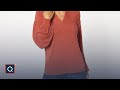 Me by Jennie Garth Sierra Drapey Knit Long Sleeve Top | QVC