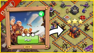 How To Complete 10 Years of Clash Challenge | 2014 map | Coc New Event Attack