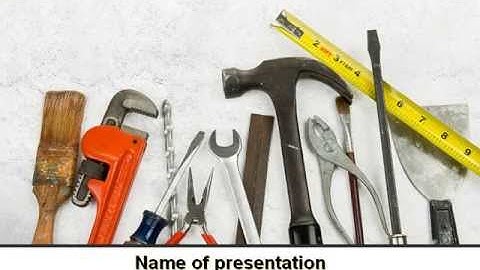 Repairing Tools PowerPoint Template by PoweredTemplate.com