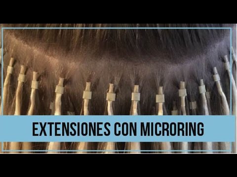 Cómo se colocan las extensiones de micro ring? 