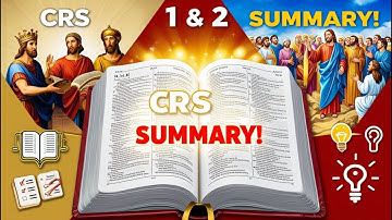 CRS 1 & 2 SUMMARY You Must Know!🔥 History of Israel + Synoptic Gospels Made EASY (IJMB/JUPEB 2025)